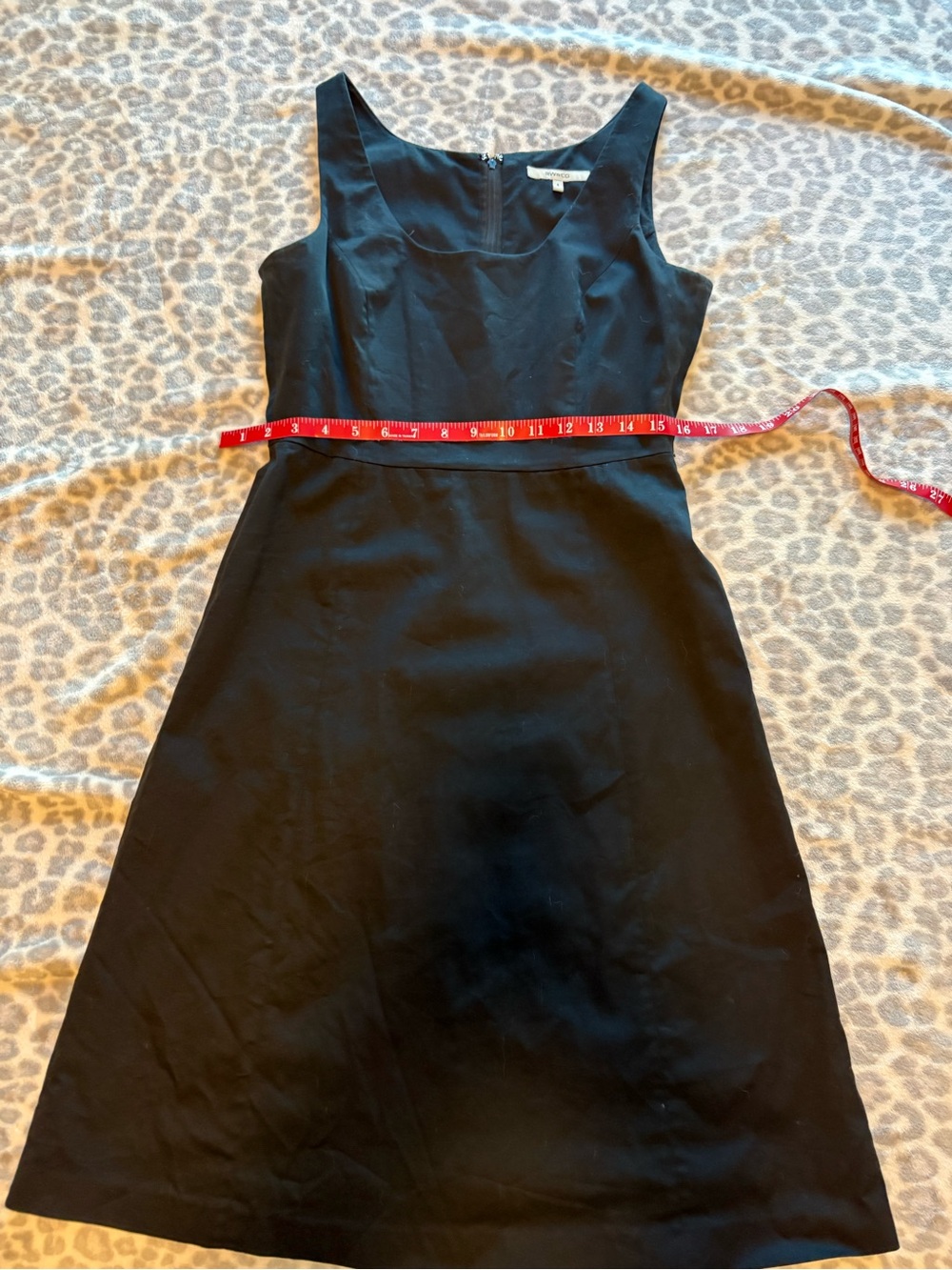 RW&CO. Black Sleeveless Scoop Neck A-Line Dress